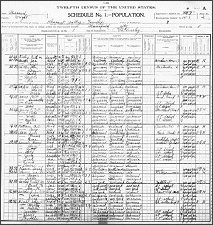 1910 US Census for Adolphus and Violet Beaudoin
