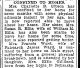 Mrs. Francis Adeline Cooley Ward Confined to her home: 'The Ogden Standard Examiner', Sunday, August 1st, 1926.