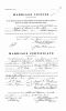 1923 Marriage License and Certificate for Joseph C Leavitt and Blanche Allen