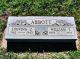 The Headstone of William Thomas and Louvina Jane (Graybill) Abbott in the Alva City Cemetery