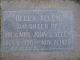 Headstone for Della Allen: 1920-1925