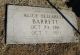 Headstone of Alice Elizabeth Barrett