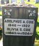 The Headstone of Adolphus and Olivia (Strickland) Guie