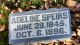 Headstone for Adeline Speirs