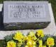 Headstone for Florence Marie Leeper Stonehocker