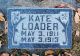 Headstone of Kate Loader