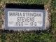 Headstone for Maria Stringham Stevens