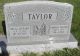 Headstone for Vernal and Wilda Linford Taylor- FRONT