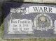 Headstone for Rex Franklin Warr