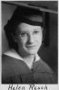 1937 Photo of Helen Resch in Cap and Gown