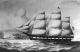 The American ship 'Clara Wheeler' and the pilot schooner 'The Duke' off Point Lyras