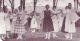 High School Days 1918, Pilot Rock, Oregon, celebrating Flag Day;  Grace Michael at far right