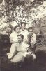 Mary Luella Grow Hallmark and her children, Norma, David, Jack and Ron, about 1933