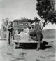 William C. and Vaughn Christensen with new 1941 Truck in Ignacio, Colorado