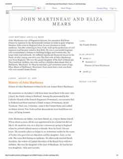 The History of John Martineau 1793-1838