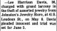1973 Newspaper Clipping for Lee Harrison Davis