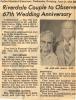 Alma LeRoy and Mabel Ellis Celebrate 67 Years of Marriage: June 21st, 1978