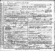 The Death Certificate of Louisa (Taylor) Blackburn in 1922