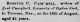 1875 Death Notice for Rosetta C Campbell