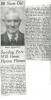 80th Birthday Announcement for David Crookston