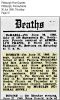 The Death Notice of Joseph Demech in 1960