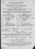 1912 Marriage Certificate for Hermas Gendron and Mary Agnes Sullivan