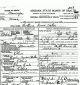 1916 Death Certificate for Collins Rowe Hakes