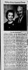 25th Wedding Anniversary newspaper article - Myron and Thelma Halley