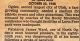 James Ward has gets paralysis from a stroke: 23 October 1928