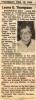 Obituary for Leona Ellis Thompson: February 7th, 1994