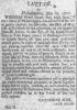 1803 Newspaper Article for Catherine Sink