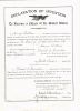 1895 Declaration of Intention for Citizenship for Harry Robbins