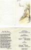 Funeral Program for Nancy Elizabeth Thomas: 24 December 1949