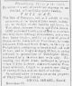 1801 Newspaper Article for Philip Oler