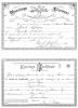 1890 Marriage License of Frank Scharre & Regina Lockner