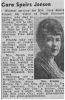 The Obituary of Cora (Speirs) Jensen