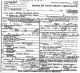 The Death Certificate of Harper Benjamin Watts in 1930