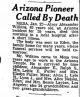 Obituary for Alroy Alexander Wilkins: 23 January 1939