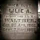 Lilie A. Walther headstone