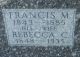 Francis Marion Goddard Burial Headstone