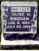 Olive Hovey Freeman Bingham Headstone