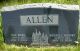 Headstone for Russell Hoopes Allen