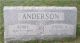 The Headstone of Henry and Jennie Anderson in the Salem Methodist Cemetery