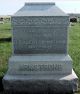 Headstone for William Armstrong and Elizabeth F. Armstrong