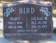 The Headstone of Dewey and Lucille Bird in the Evergreen Cemetery