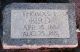 The Headstone of Thomas LeRoy Bird