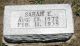 Headstone for Sarah Elizabeth Clark