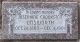 Josephine Crookston Unsworth headstone