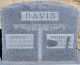 Headstone for William M. Davis and Martha Elizabeth Cranford Davis