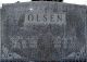 Headstone for Mary Alyce Dunn and Lloyd Olsen